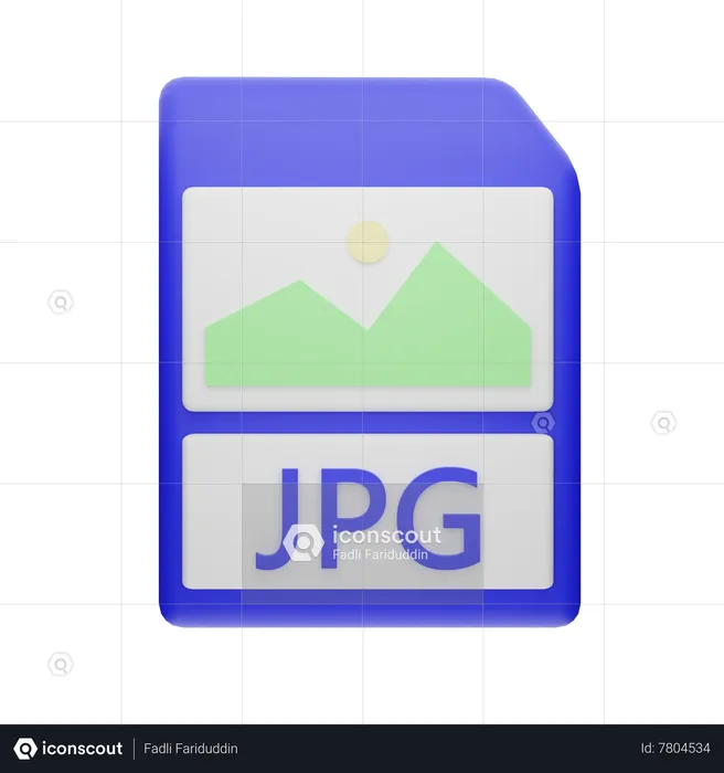 Jpg Format  3D Icon