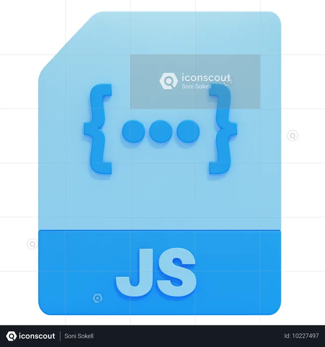 JS File  3D Icon