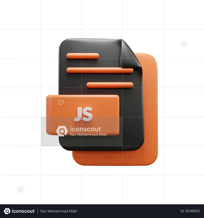 Js File  3D Icon