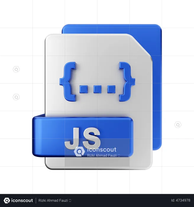JS File  3D Illustration
