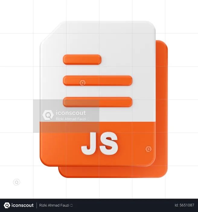 JS File  3D Icon