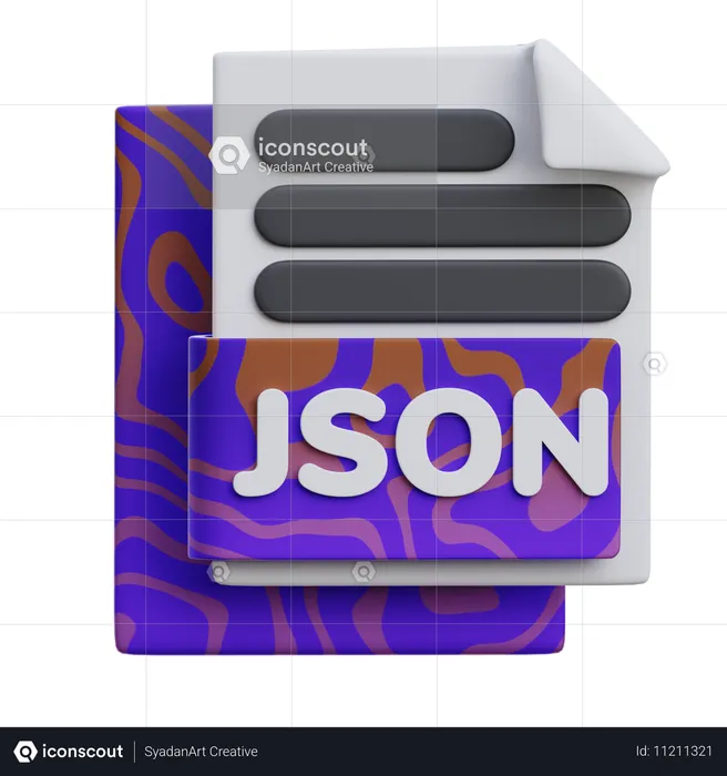 JSON-Datei  3D Icon