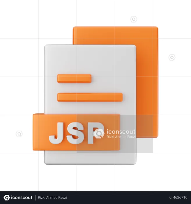 Jsp File  3D Illustration