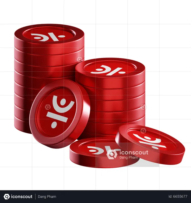 Jst Coin Stacks  3D Icon