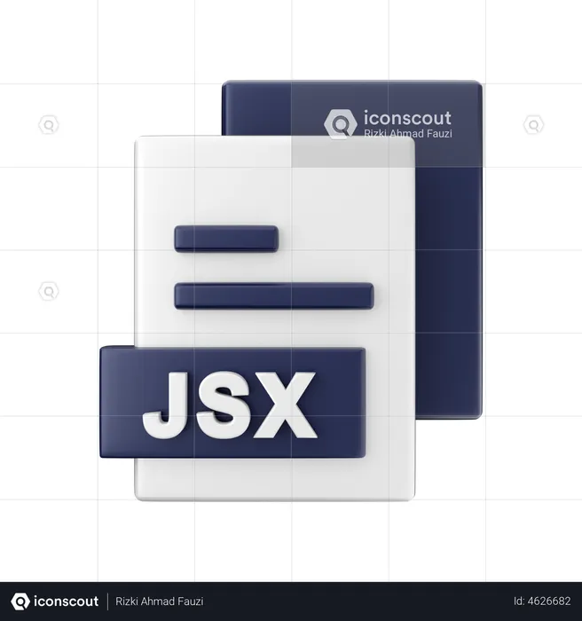 Jsx File  3D Illustration