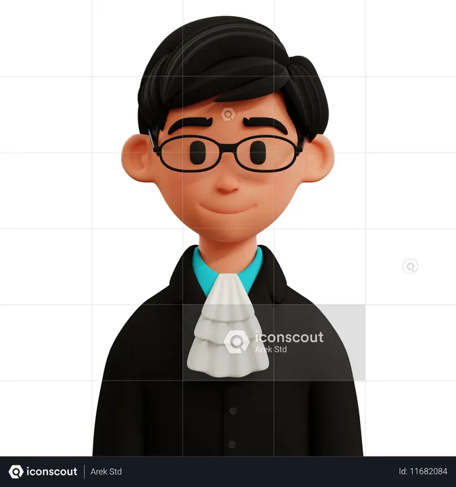 Judge  3D Icon