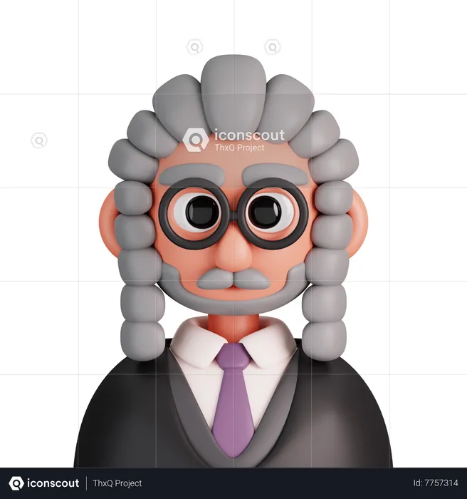 Judge  3D Icon