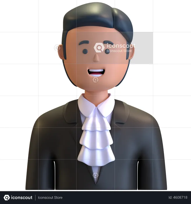 Judge  3D Illustration