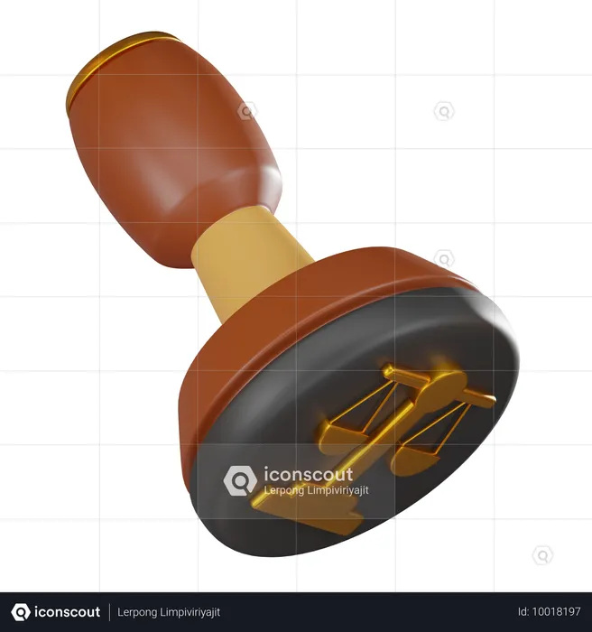 Judge stamp  3D Icon