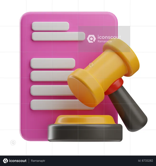 Judicial  3D Icon