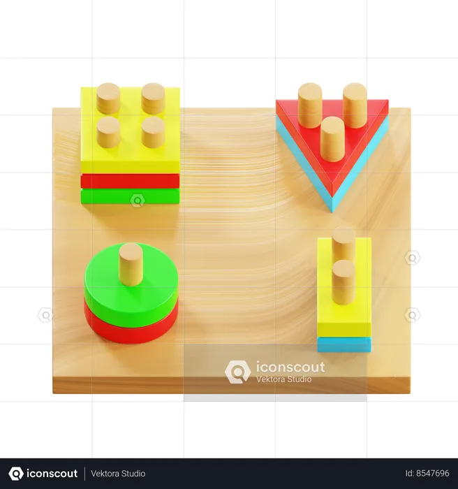 Juego de bloques  3D Icon