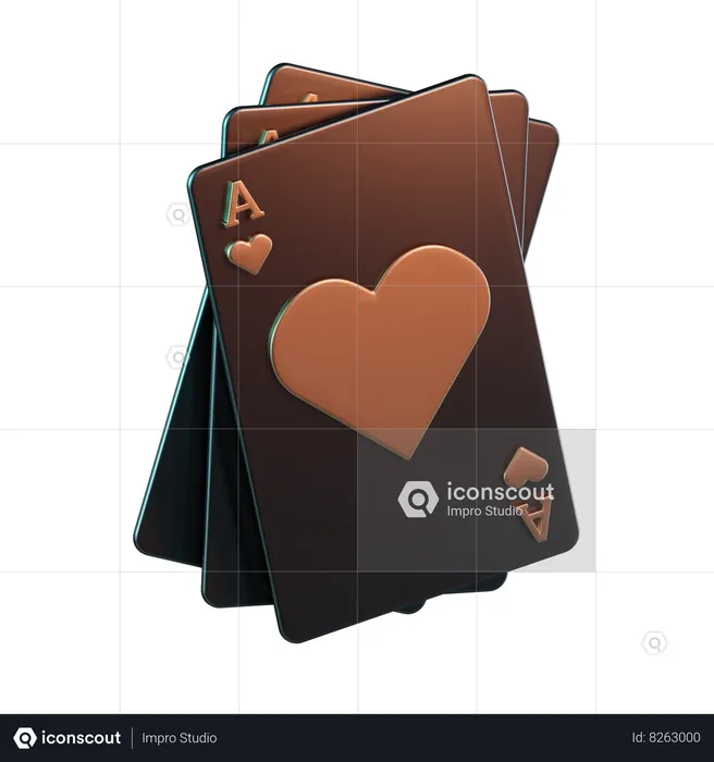 Juego de cartas  3D Icon