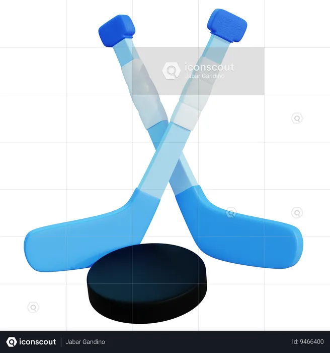 Juego de hockey  3D Icon