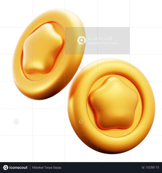 Juego de monedas  3D Icon