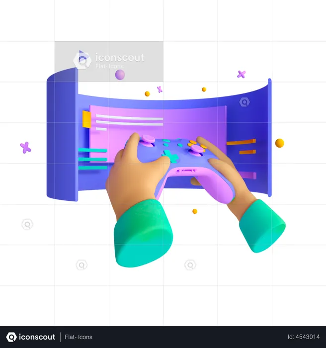 Juego interactivo  3D Illustration