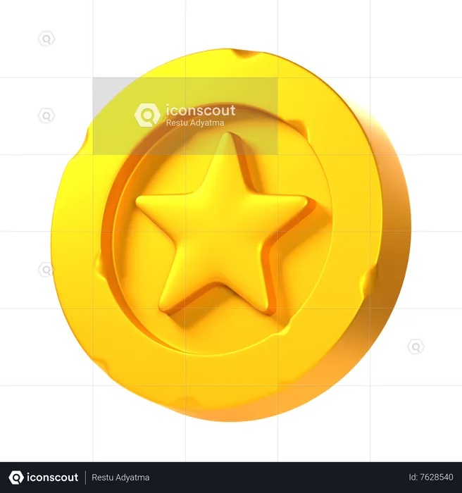 Moneda de juego  3D Icon