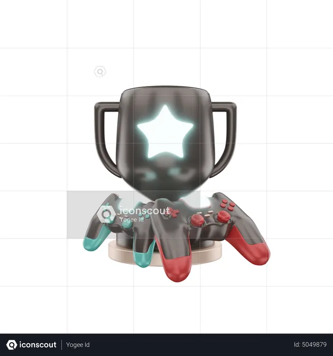 Trofeo de juego  3D Icon