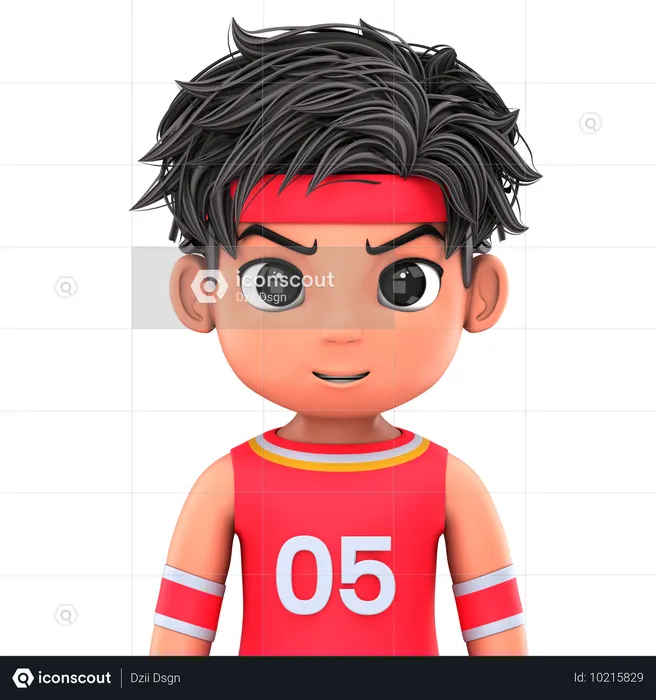 Jugador de baloncesto  3D Icon