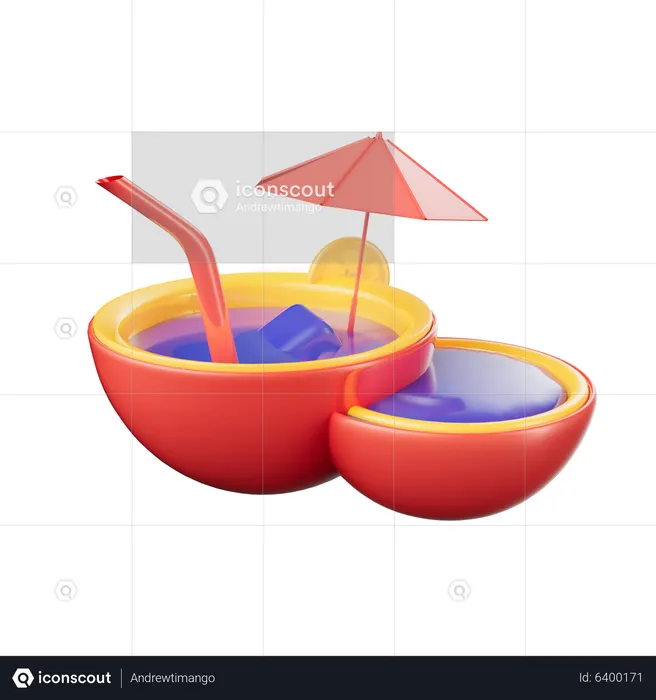 Jugo de coco  3D Icon