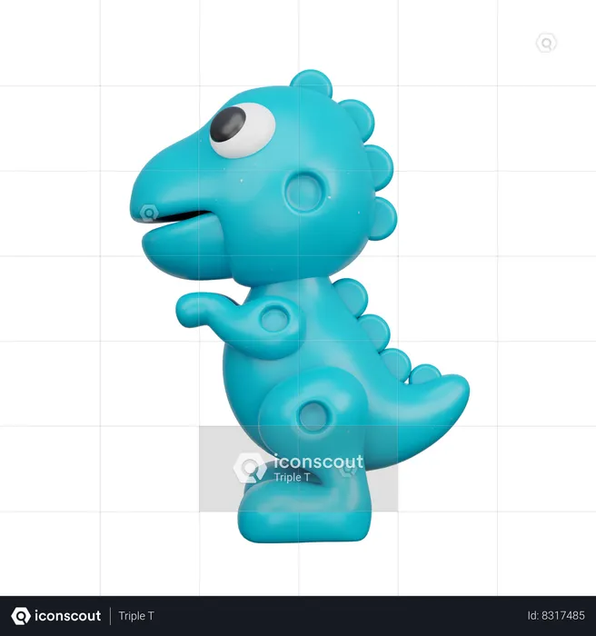 Juguete de dinosaurio  3D Icon