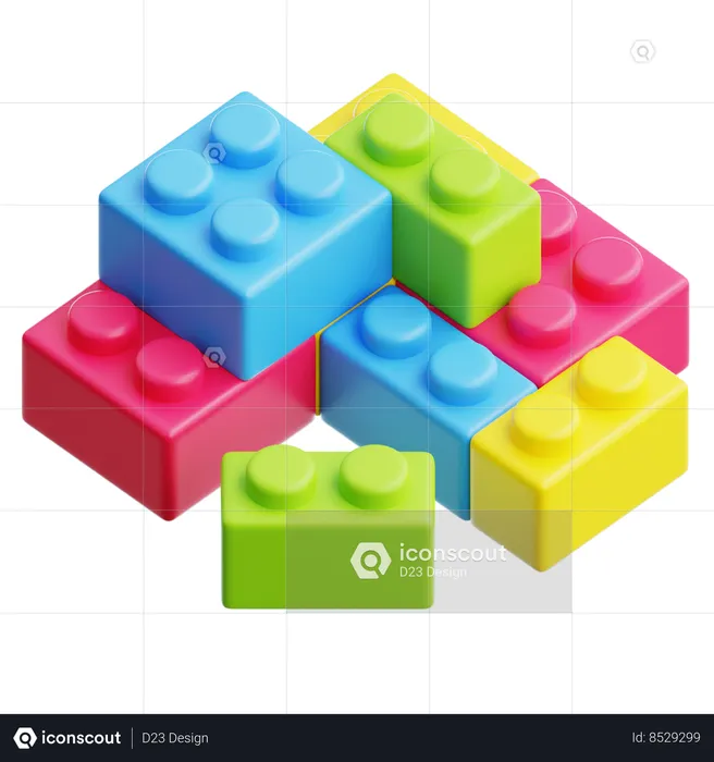 Juguete lego  3D Icon