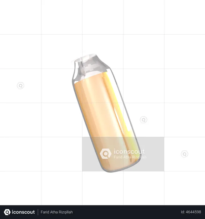 Juice Bottle  3D Illustration