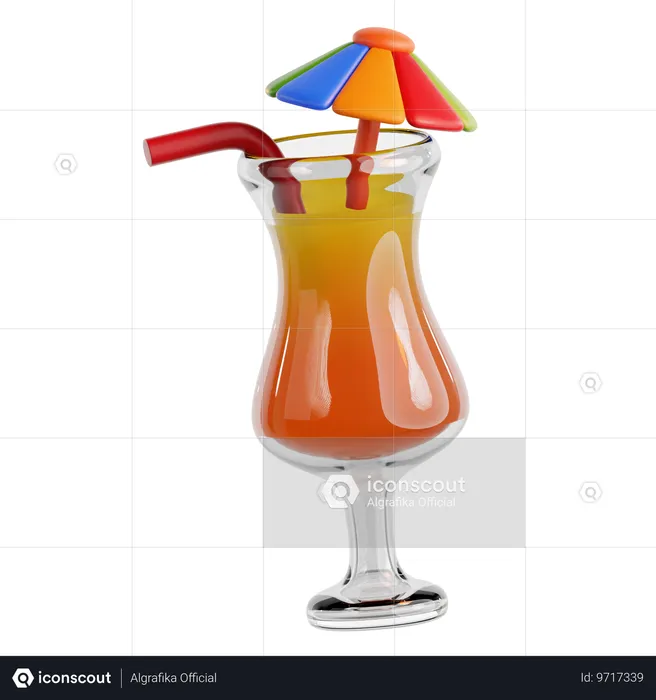 Juice Glass  3D Icon