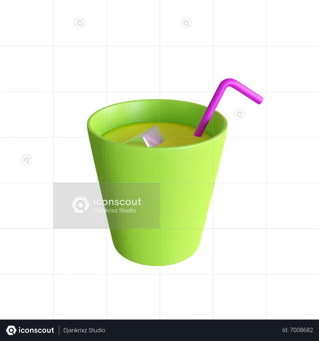 Juice Glass  3D Icon