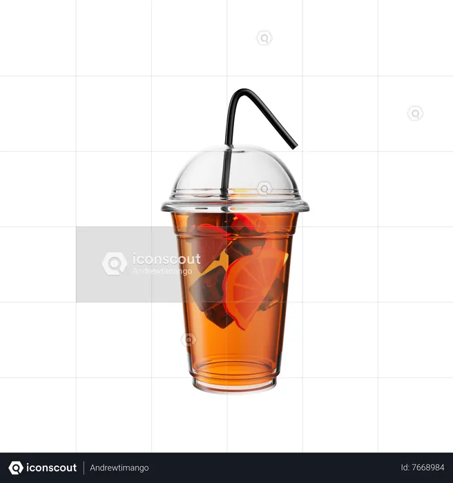 Juice Glass  3D Icon