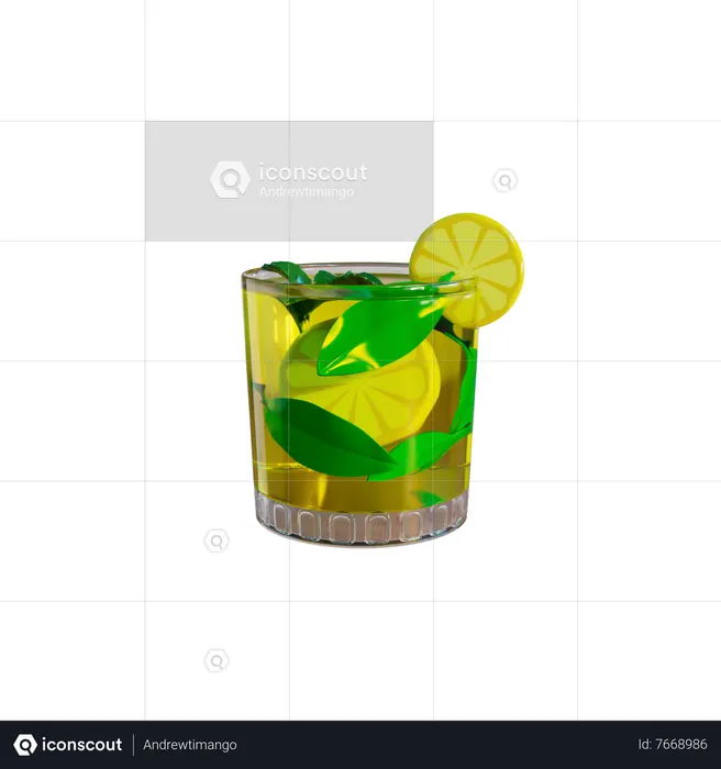 Juice Glass  3D Icon