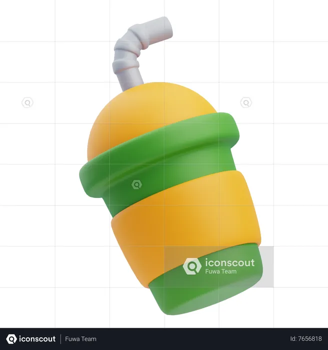 Juice Glass  3D Icon