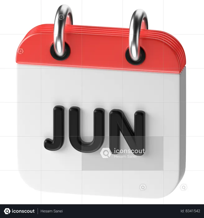 Juin  3D Icon