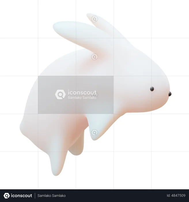 Jumping Rabbit  3D Icon