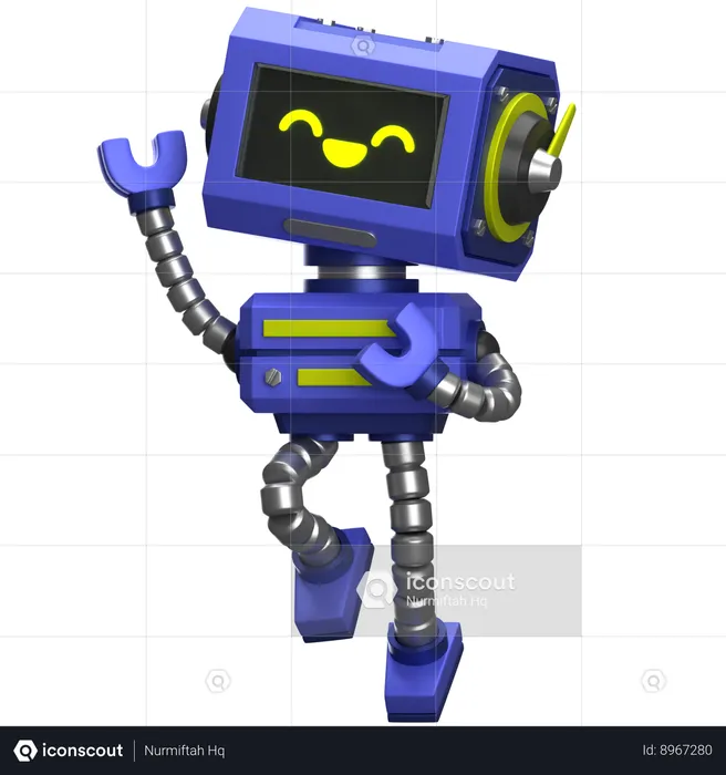 Jumping Robot  3D Icon