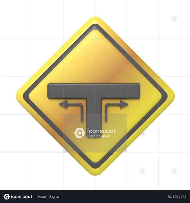 Junction Left And Right  3D Icon
