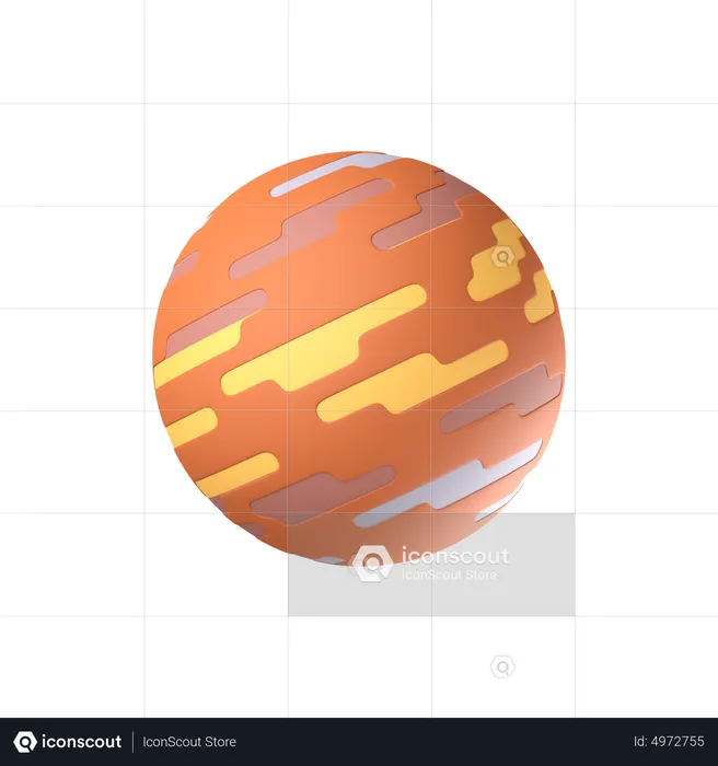 Jupiter Planet  3D Icon