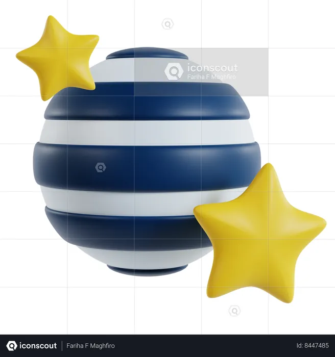 Júpiter um vislumbre do espaço  3D Icon