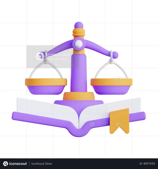 Justiça  3D Icon