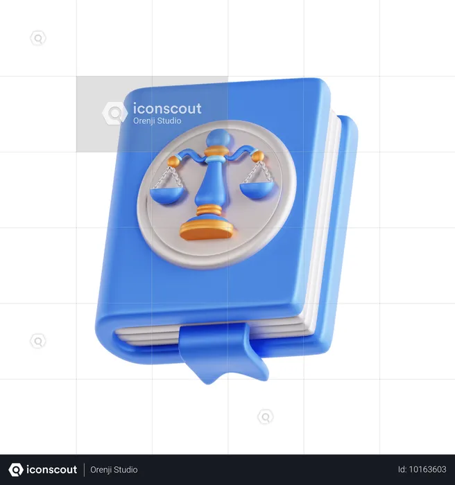 Justice book  3D Icon