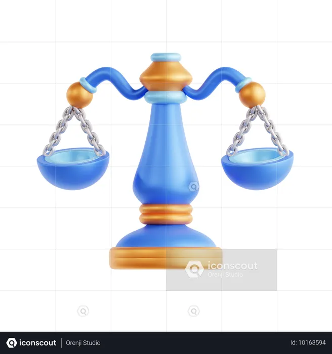 Justice Scale  3D Icon