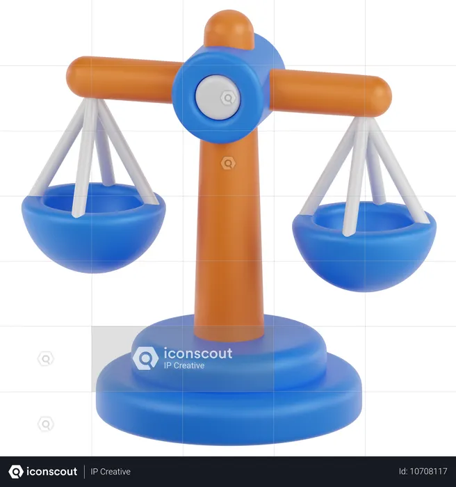 Justice Scale  3D Icon