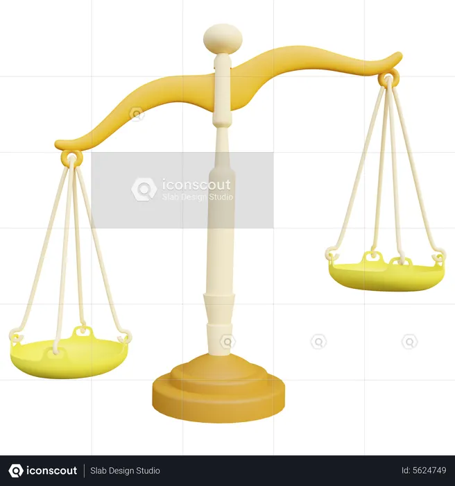 Justice Scale  3D Icon