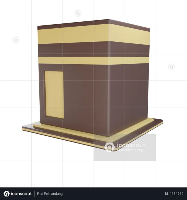 Kaaba Building  3D Illustration