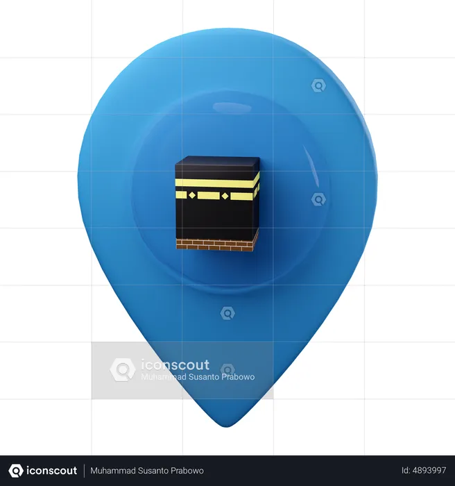 Emplacement de la Kaaba  3D Icon