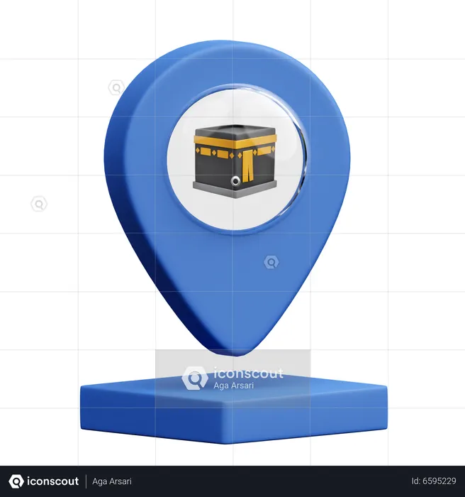 Kaaba Location  3D Icon