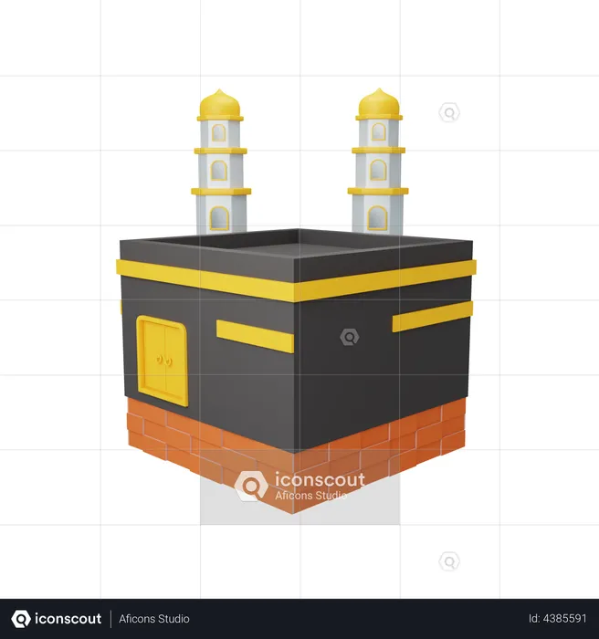 Kaaba mecca  3D Illustration