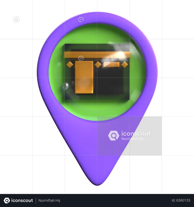 Kabba Location  3D Icon