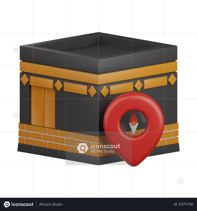 Kabba Location  3D Icon
