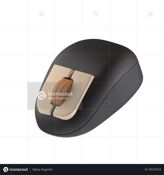 Kabellose Maus  3D Icon