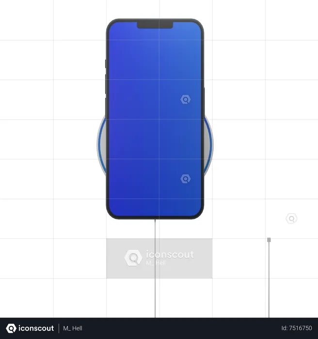 Drahtloses Ladegerät  3D Icon